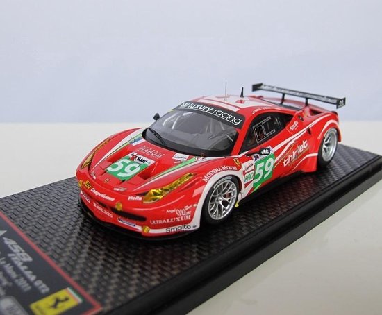 BBR Models Ferrari 43 Ferrari 458 Italia GT2 - 24h Le Mans #51 - Red
