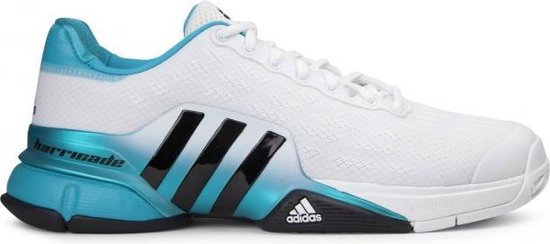 Adidas - Barricade 2016 Heren tennis Shoe (wit/turkoois) - EU 48 - UK 12,5  | bol.com