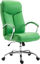 CLP Vaud XL Bureaustoel - Voor volwassenen - Met armleuningen - Ergonomisch - Kunstleer - groen