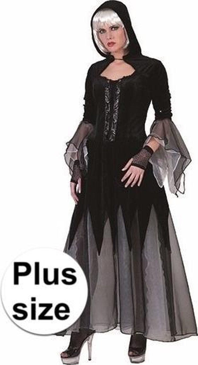 overtuigen Rentmeester Eindig Halloween - Halloween - grote maten vampieren dames jurk / kostuum - horror  outfit 44/46 | bol.com