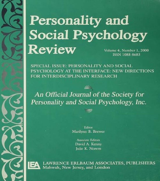 Personality and Social Psychology at the Interface - cover