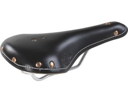 Selle Monte Grappa Zadel Old Frontiers Sports Leer 30 Cm Zwart