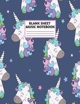 Blank Sheet Music Notebook