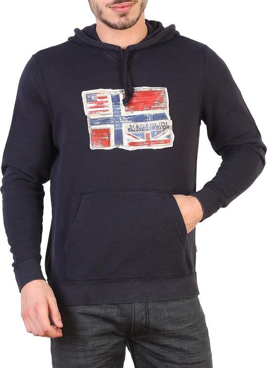 NAPAPIJRI ® SWEATSHIRT MET CAPUCHON NORWAY FLAG, DONKERBLAUW | bol.com