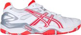 Asics Gel-Resolution 5 Tennisschoenen Dames  Sportschoenen - Maat 42 - Vrouwen - wit/rood/zilver