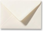 100 Enveloppen - C6 11.4 x 16,2cm - Zeer Licht Ivoor met Leder relief