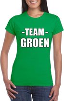 Sportdag team groen shirt dames M