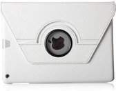 iPad 2 / 3 / 4 PU lederen 360 graden rotatie hoes / case / hoesje wit