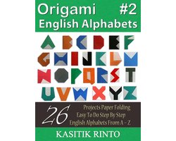 Origami English Alphabets: Paper Folding English Alphabets Capital Letters Style 2