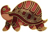 Behave® Broche schildpad rood