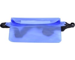 Waterdichte Leuke Heuptas Doorzichtig Deep Blue 17X22cm - Waterproof - Kano - Vakantie - Regen - Op Reis - Reizen - Waterdicht