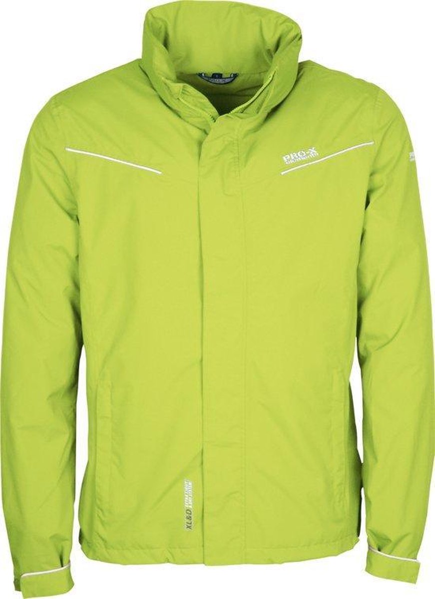 Regenjas Dexter heren Pro-X Elements 10000mm wtaerdicht ademend 3000gr/24u Winddicht Kap in kraag Geel