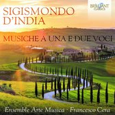 Ensemble Arte Musica & Francesco Cera - D'india: Musiche A Una E Due Voci (CD)