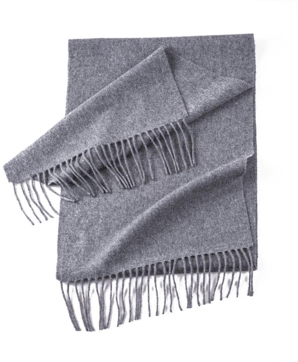 Athemyll Kasjmier wol sjaal 30% kasjmier 70% Wol Grijs - 200×35 cm