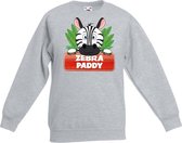 Paddy de zebra sweater grijs voor kinderen - unisex - zebra trui 3-4 jaar (98/104)