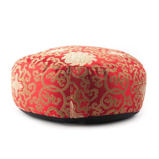Meditatiekussen rood lotus patroon van Yogi & Yogini — afbeelding 5