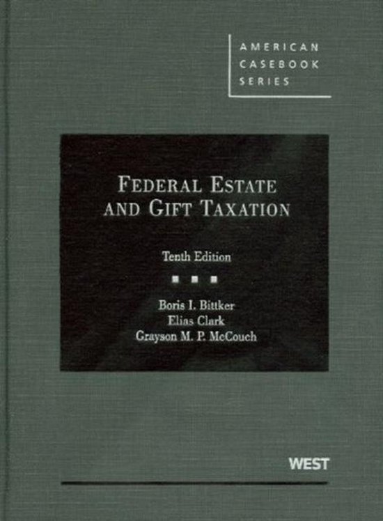 Federal Estate and Gift Taxation - cover