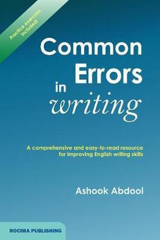 Common Errors In Writing, Ashook Abdool 9781794300958 Boeken