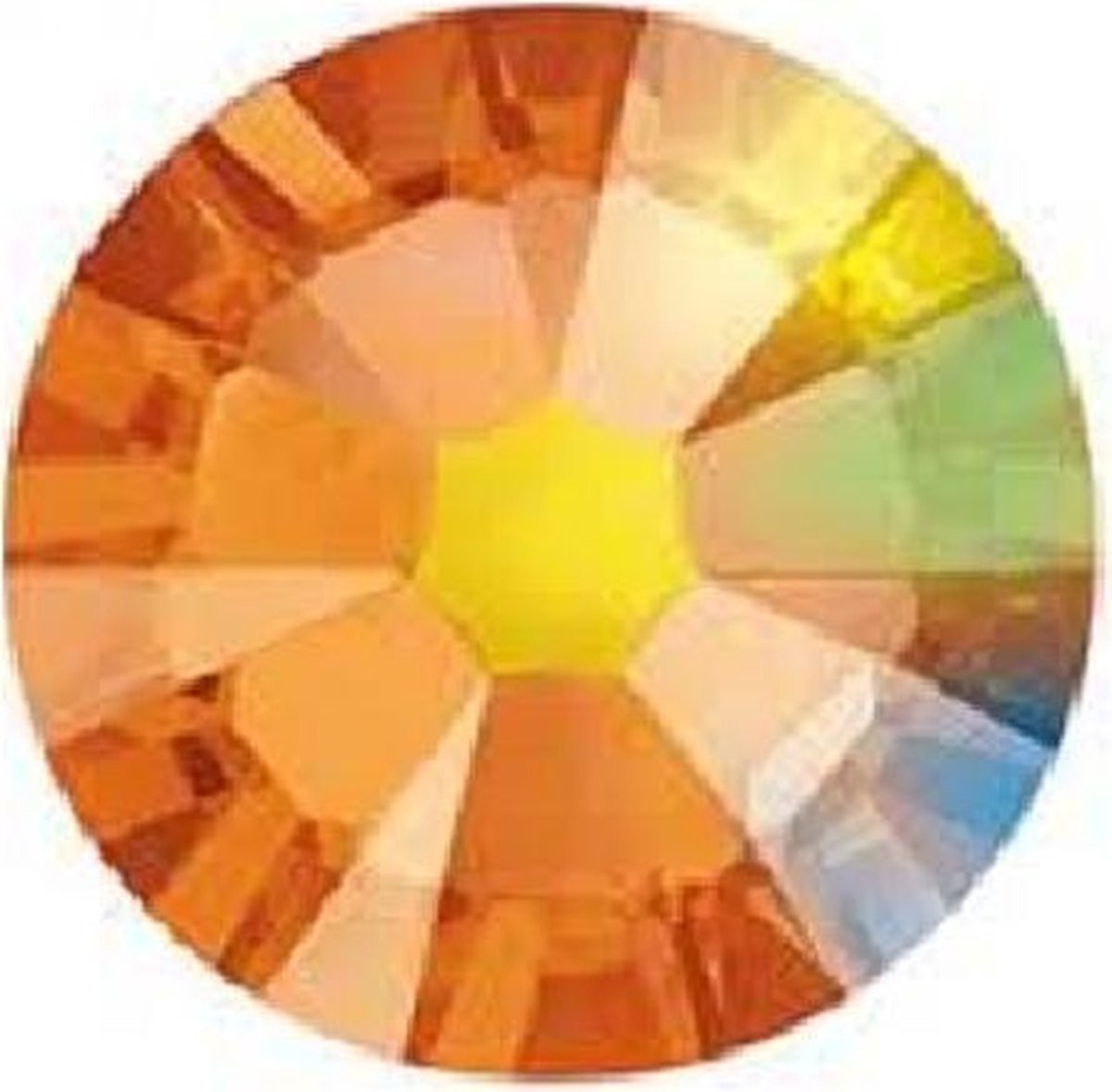 Goedkoopste Swarovski kristal ( kristallen ) SS 20 = 4,8 mm , Topaz AB ( per 100 stuks ) , Flat Backs