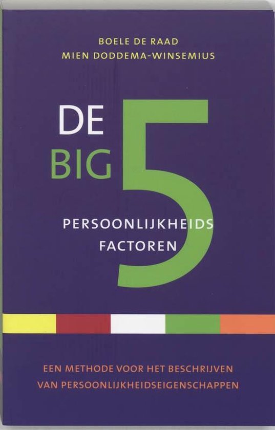 Cover van het boek 'De Big 5 persoonlijkheidsfactoren / druk 1'