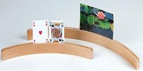 Bordspel: Kaartenlat 35 cm.gebogen blank multiplex, van het merk HOT Games