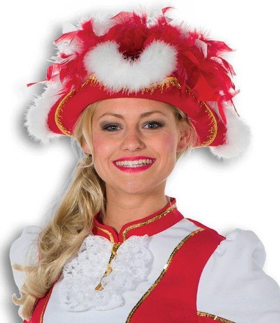 Dansmarieke hoed rood met wit | bol.com