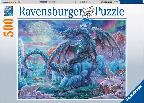 Puzzle 500 pièces Ravensburger Famille de tigres blancs - Puzzle