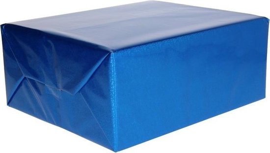 holografisch blauw metallic 70 x cm -... | bol.com