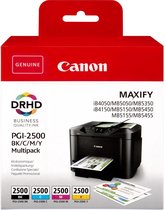 Canon 9290B004|PGI-2500BKCMY Inktcartridge MultiPack Bk,C,M,Y 29,1ml + 3 x 9,6ml VE=4 voor Canon IB 4050