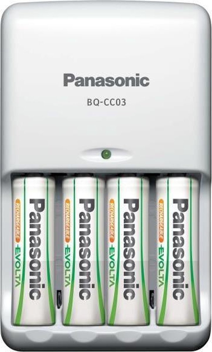 Panasonic BQ-CC03 Wit Batterijlader voor binnengebruik