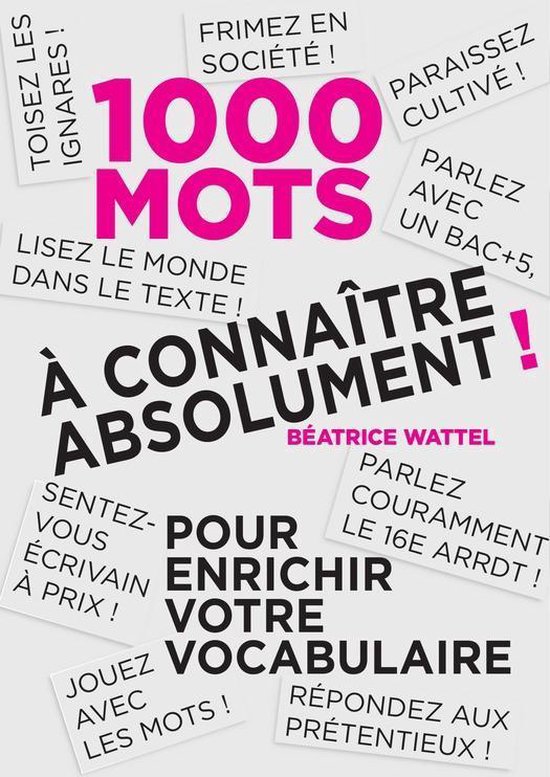Mille mots à connaître absolument - cover