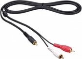 Thomson KBA203G audio kabel 1,5 m RCA 2 x RCA Zwart