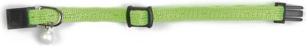 Beeztees - Kittenhalsband - Nylon - Fel Groen - 16-23 cm