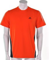 adidas Men's Response Tee - Sportshirt -  Heren - Maat S - Oranje;Zwart