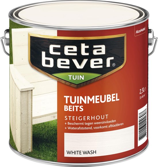 Cetabever Tuinmeubelbeits - White Wash - 2,5 liter