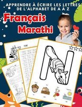 Apprendre crire les lettres de l'alphabet de A Z Fran ais Marathi