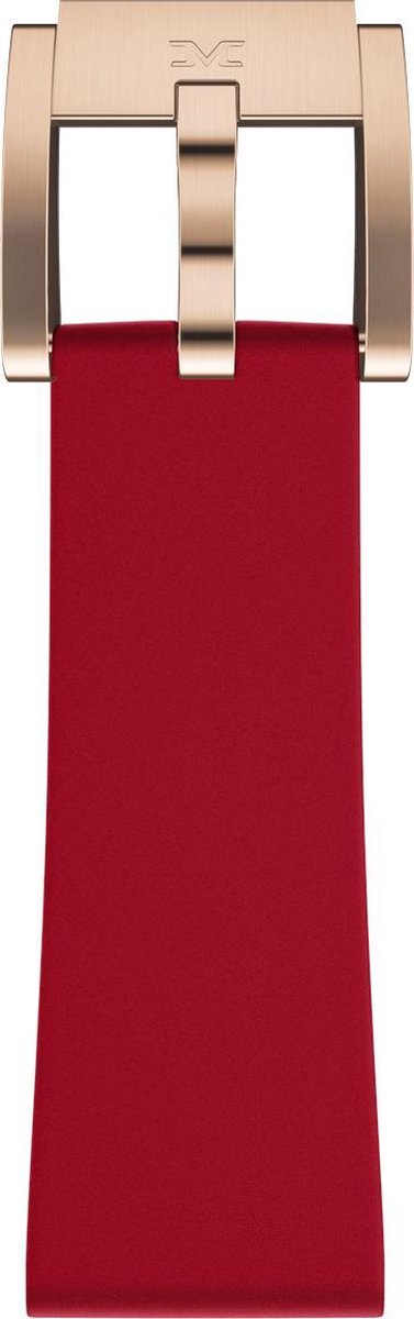 red silicon strap - rose clasp
