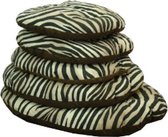 Ovaal kussen Zebra gewatteerd 68x47cm