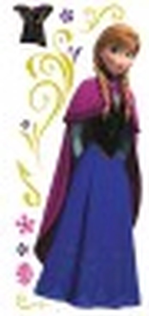 RoomMates Disney Frozen Anna with Cape - Muursticker - 13x46 cm - Multi — afbeelding 2