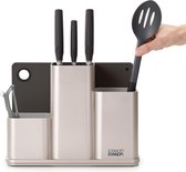 Joseph Joseph Aanrecht organiser - Incl. Snijplank - 30.8x13x22.7 cm - Zilverkleurig