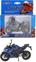 Suzuki 2017 GSX-S1000F motor blauw WELLY 1:18