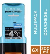 L'Oréal Men Expert Cool Power Douchegel -6x300ml- Voordeelverpakking