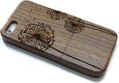 Coque en bois pour iPhone 6PLUS - Noyer - Pissenlits