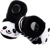 1 Paar Schattige Panda Slofjes 0-9 maanden | met anti-slipzool | 100% katoen