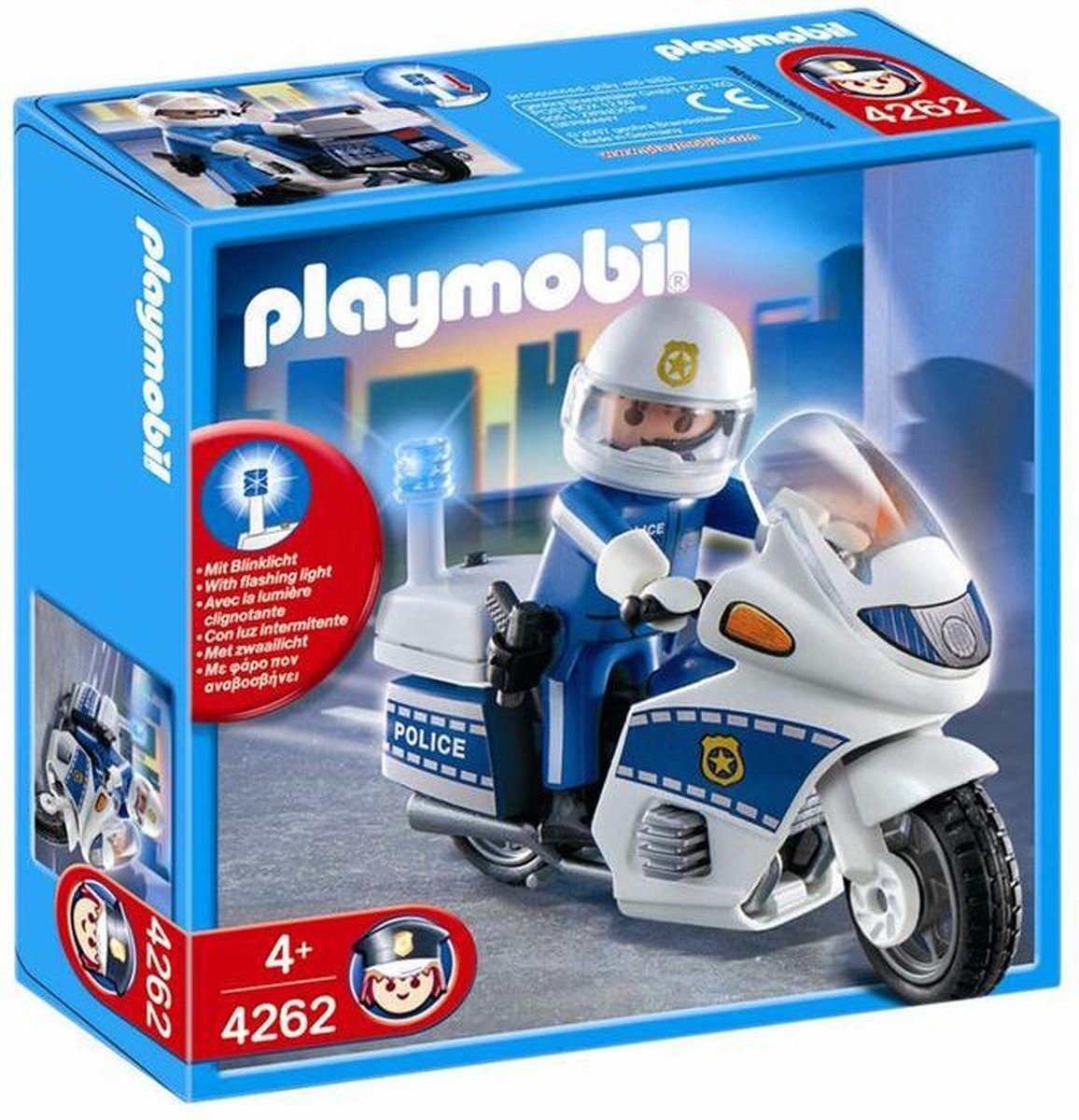 Playmobil -- Spare Part -- Police Moto 4262 
