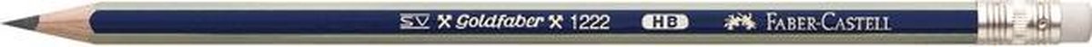potlood Faber-Castell Goldfaber HB met gum doos met 12 stuks
