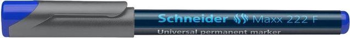 universele marker Schneider Maxx 222 F permanent blauw doos met 10 stuks