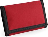 Portemonnee/portefeuille rood 13 cm - Tassen accessoires voor dames/heren - Portemonnees/pasjeshouder