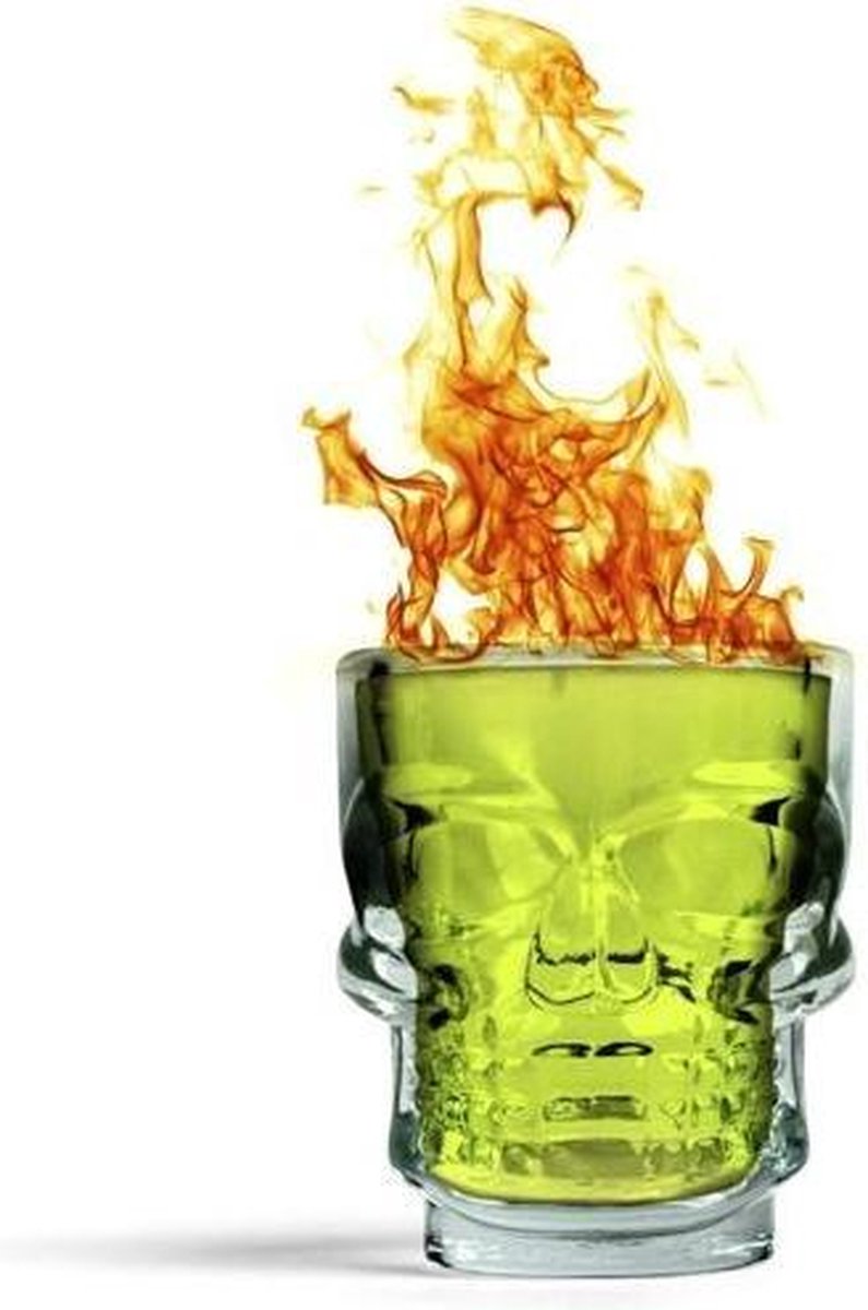 Skull head shot glaasjes (set van 4 shot glaasjes 60 ml)