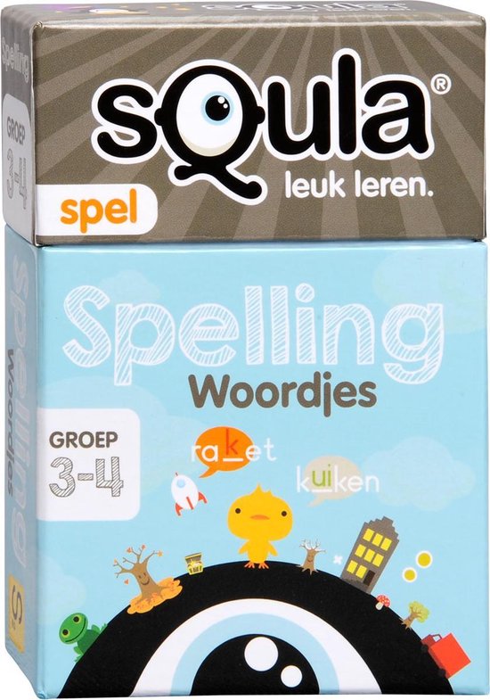 Verbazingwekkend bol.com | Squla Kaartspel Spelling - woordjes - Groep 3/4 | Games BU-34